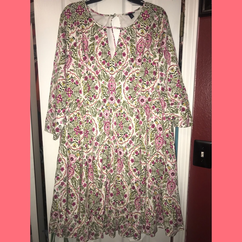 TORRID Floral Dress with Sleeves